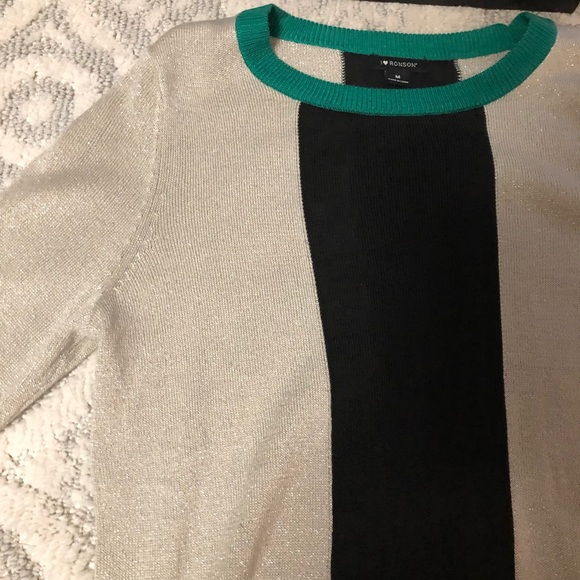 Glittery color block sweater - Picture 2 of 3